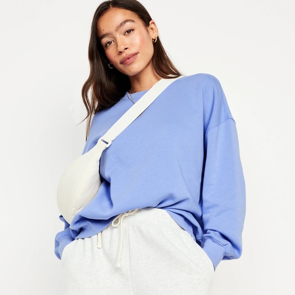 NWT OLD NAVY Oversized Tunic Sweatshirt Color: Blue Overall - Picture 4 of 5